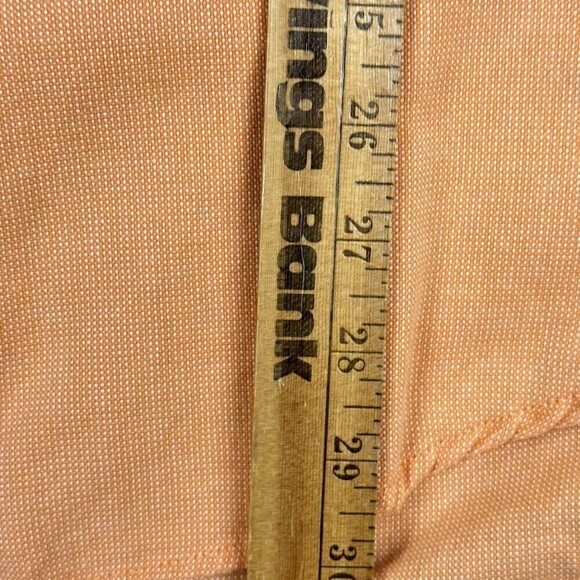 Cinch Shirt Mens Large Orange Button Down Oxford Long Sleeve Western 100% Cotton - Picture 6 of 15